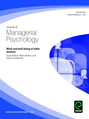 cover image of Journal of Managerial Psychology, Volume 23, Issue 4
